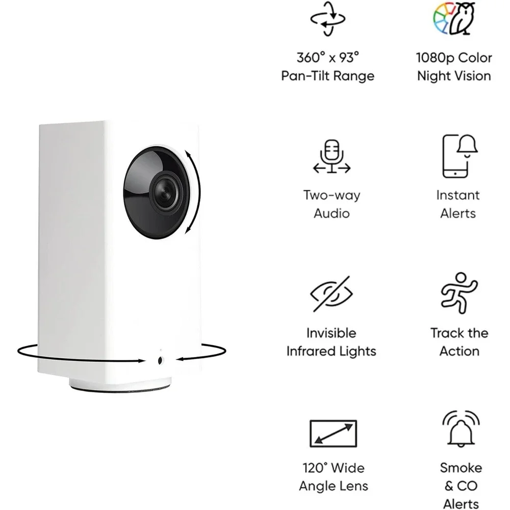 Wyze Cam Pan v2 1080p WiFi Indoor Security Pet Camera Pan Tilt